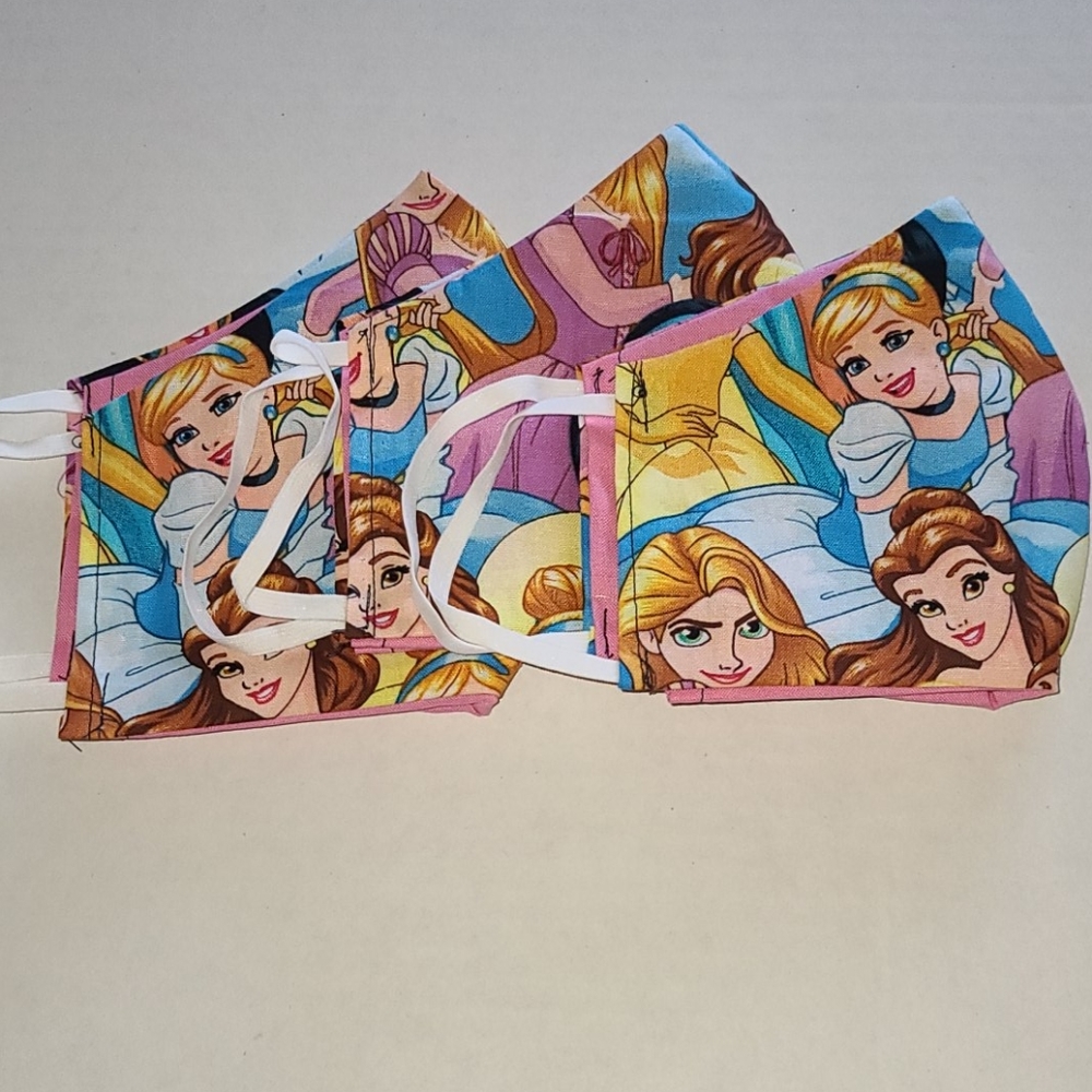 3 Disney Princess face masks